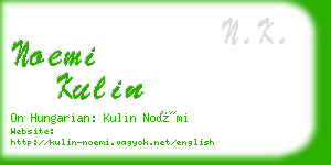 noemi kulin business card